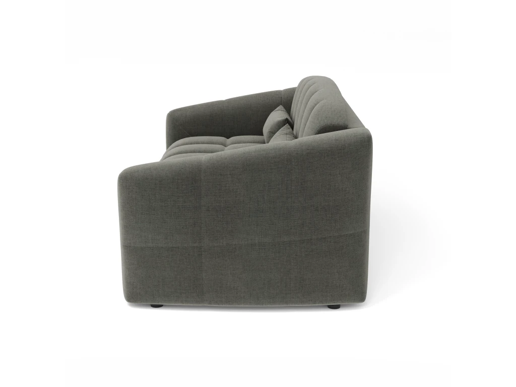 Canapé Convertible Express Dunlopillo Velours Gris Graphite 140cm 4 Canapé Convertible Express Dunlopillo Velours Gris Graphite 140cm – Image 4