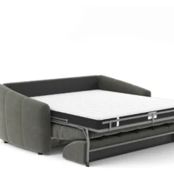 Canapé Convertible Express Dunlopillo Velours Gris Graphite 140cm 12 Canapé Convertible Express Dunlopillo Velours Gris Graphite 140cm -Promos Chesteris Boutique canape 22802853