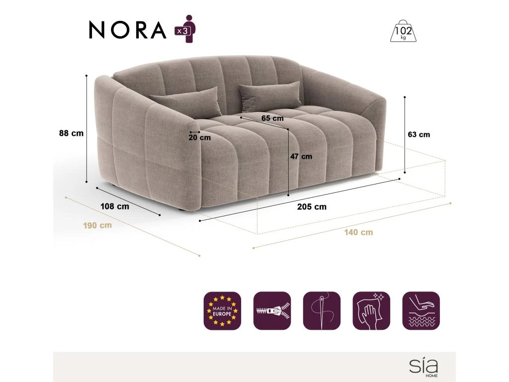 Canapé Convertible Express Dunlopillo Velours Gris Graphite 140cm 7 Canapé Convertible Express Dunlopillo Velours Gris Graphite 140cm – Image 7