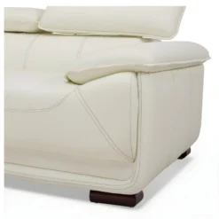 Canapé 2 Places En Cuir MACELO - Ivoire 11 Canapé 2 Places En Cuir MACELO - Ivoire -Promos Chesteris Boutique canape 228311