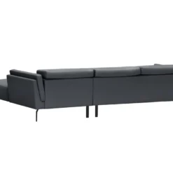 Canapé D'angle LIAM Avec Têtières En Tissu - Angle Droit, Gris Anthracite -Promos Chesteris Boutique canape 22923539