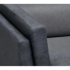 Canapé D'angle LIAM Avec Têtières En Tissu - Angle Droit, Gris Anthracite -Promos Chesteris Boutique canape 22923543