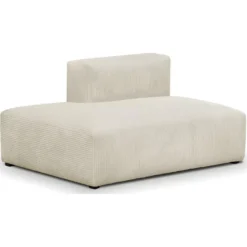 Module D'angle Ouvert à Gauche 2 Places En Velours Côtelé Beige - Modulo -Promos Chesteris Boutique canape 22943387