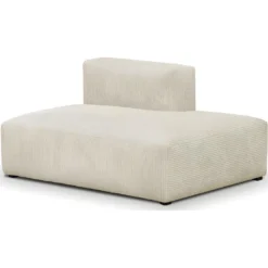 Module D'angle Ouvert à Droite 2 Places En Velours Côtelé Beige - Modulo -Promos Chesteris Boutique canape 22943395