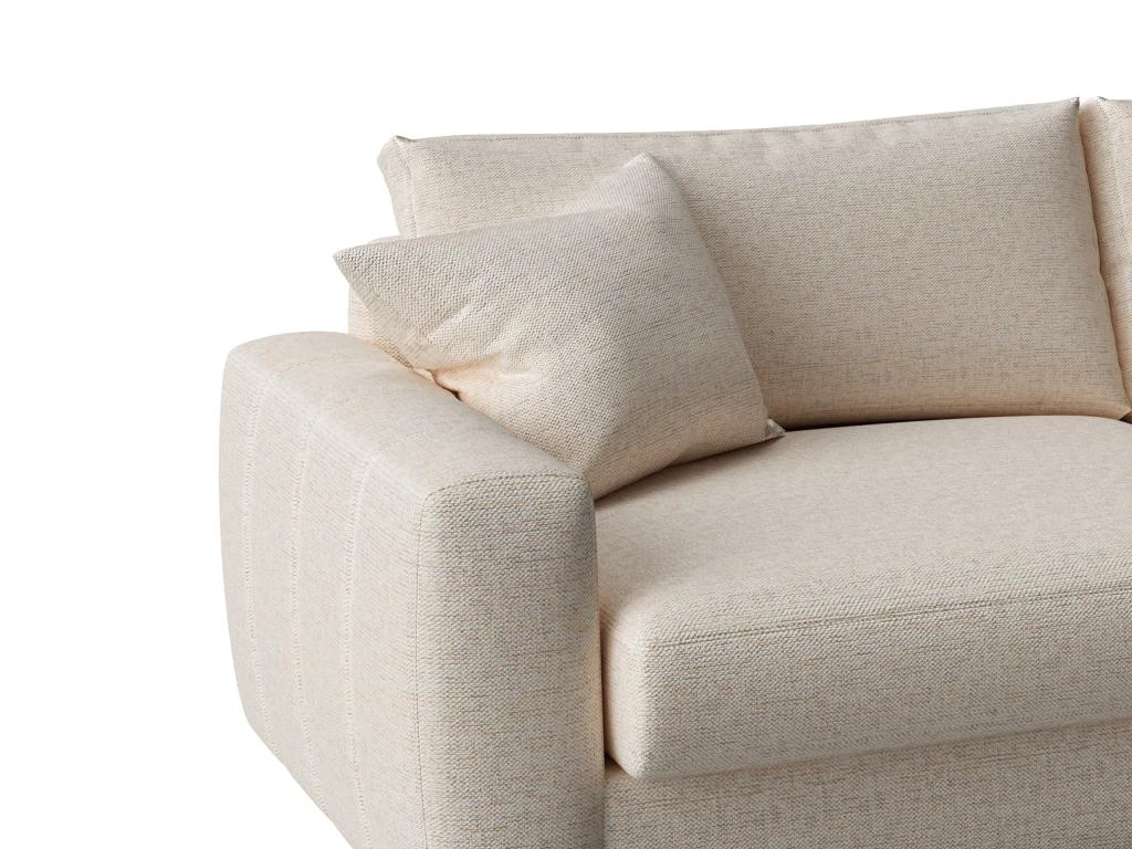 Canapé 3 Places En Tissu Beige JULINA 4 Canapé 3 Places En Tissu Beige JULINA – Image 4