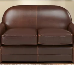 Canapé 2 Places Club 100% Cuir Vieilli BAUDOIN - Marron 15 Canapé 2 Places Club 100% Cuir Vieilli BAUDOIN - Marron -Promos Chesteris Boutique canape 235517