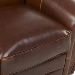 Canapé 2 Places Club 100% Cuir Vieilli BAUDOIN - Marron 19 Canapé 2 Places Club 100% Cuir Vieilli BAUDOIN - Marron -Promos Chesteris Boutique canape 235527