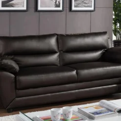 Canapé 3 Places MANOA En Simili - Marron