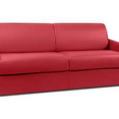 Canapé 4 Places Convertible Express En Simili CALIFE - Rouge - Couchage 160 Cm - Matelas 14 Cm -Promos Chesteris Boutique canape 245639