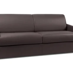 Canapé 4 Places Convertible Express En Simili CALIFE - Marron - Couchage 160 Cm - Matelas 14 Cm -Promos Chesteris Boutique canape 245651