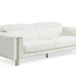 Canapé 3 Places En Simili MAROUA - Blanc -Promos Chesteris Boutique canape 254037