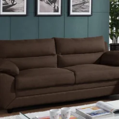 Canapé 3 Places MANOA En Tissu - Marron
