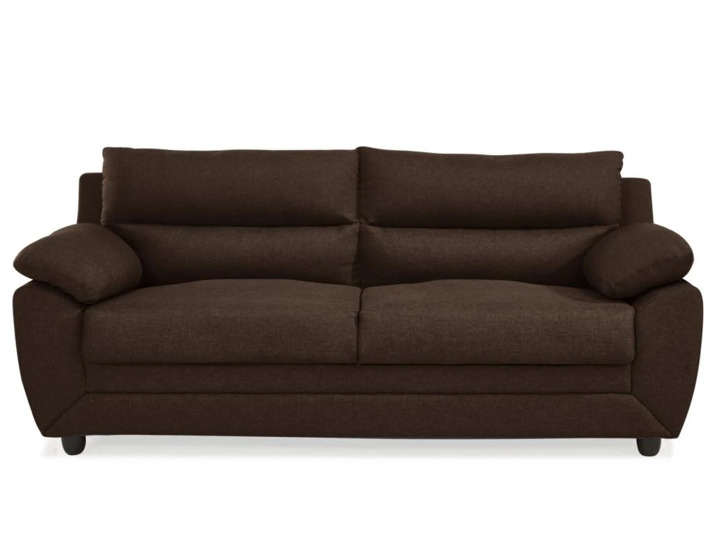 Canapé 3 Places MANOA En Tissu - Marron 3 Canapé 3 Places MANOA En Tissu - Marron – Image 3