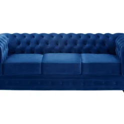 Canapé 3 Places CHESTERFIELD - Velours Bleu Roi 10 Canapé 3 Places CHESTERFIELD - Velours Bleu Roi -Promos Chesteris Boutique canape 266561