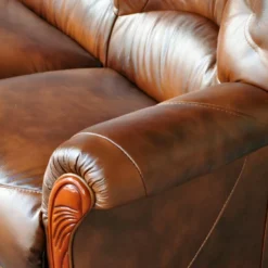 Canapé 3 Places 100% Cuir De Buffle DAPHNE - Marron 6 Canapé 3 Places 100% Cuir De Buffle DAPHNE - Marron -Promos Chesteris Boutique canape 266631