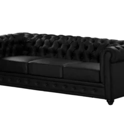 Canapé 3 Places En Simili CHESTERFIELD - Noir 10 Canapé 3 Places En Simili CHESTERFIELD - Noir -Promos Chesteris Boutique canape 268213