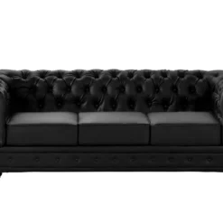 Canapé 3 Places En Simili CHESTERFIELD - Noir 9 Canapé 3 Places En Simili CHESTERFIELD - Noir -Promos Chesteris Boutique canape 268215