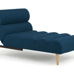 Méridienne Convertible En Tissu CIVAL - Bleu -Promos Chesteris Boutique canape 270261