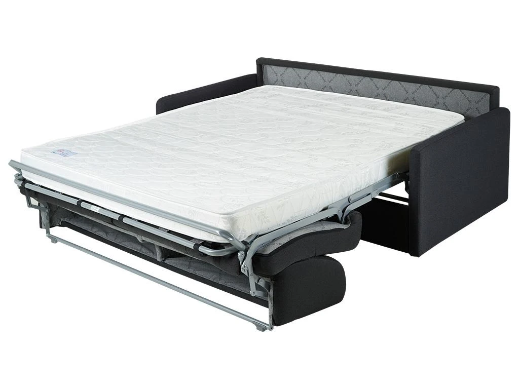 Canapé 4 Places Convertible Express En Tissu CALIFE - Gris Clair - Couchage 160 Cm - Matelas 18 Cm 8 Canapé 4 Places Convertible Express En Tissu CALIFE - Gris Clair - Couchage 160 Cm - Matelas 18 Cm – Image 8