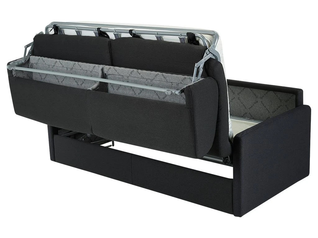 Canapé 4 Places Convertible Express En Tissu CALIFE - Gris Clair - Couchage 160 Cm - Matelas 18 Cm 7 Canapé 4 Places Convertible Express En Tissu CALIFE - Gris Clair - Couchage 160 Cm - Matelas 18 Cm – Image 7