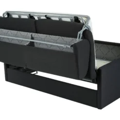 Canapé 4 Places Convertible Express En Tissu CALIFE - Gris Clair - Couchage à Lattes Larges 160 Cm - Matelas 18 Cm -Promos Chesteris Boutique canape 273293 5