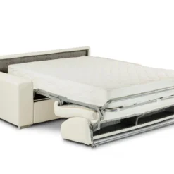 Canapé 3 Places Convertible Express En Simili EMIR - Gris - Couchage à Lattes Larges 140 Cm - Matelas 18 Cm -Promos Chesteris Boutique canape 273751 16