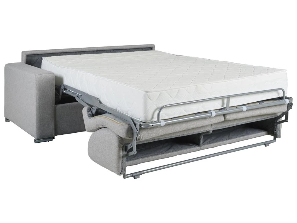 Canapé 4 Places Convertible Express En Simili CALITO - Noir - Couchage 160 Cm - Matelas 18 Cm 9 Canapé 4 Places Convertible Express En Simili CALITO - Noir - Couchage 160 Cm - Matelas 18 Cm – Image 9