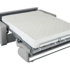 Canapé 4 Places Convertible Express En Simili CALITO - Noir - Couchage Lattes Larges 160 Cm - Matelas 22 Cm Avec Mémoire De Forme DUNLOPILLO -Promos Chesteris Boutique canape 284917 67