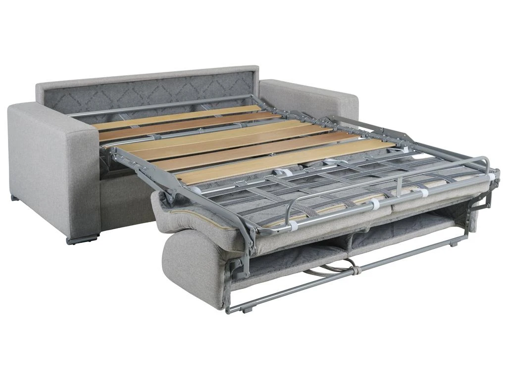 Canapé 4 Places Convertible Express En Simili CALITO - Blanc - Couchage 160 Cm - Matelas 22 Cm Avec Mémoire De Forme DUNLOPILLO 7 Canapé 4 Places Convertible Express En Simili CALITO - Blanc - Couchage 160 Cm - Matelas 22 Cm Avec Mémoire De Forme DUNLOPILLO – Image 7