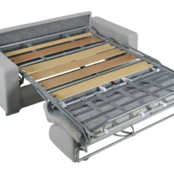 Canapé 3 Places Convertible Express En Simili CALITO - Blanc - Couchage Lattes Larges 140 Cm - Matelas 18 Cm -Promos Chesteris Boutique canape 284921 1