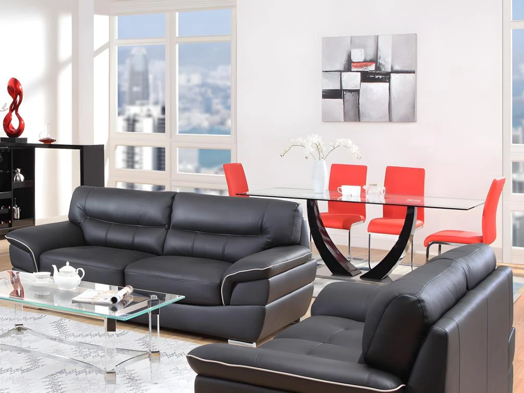 Canapé 2 Places En Cuir THIBAULT - Ivoire 11 Canapé 2 Places En Cuir THIBAULT - Ivoire – Image 11