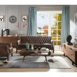 Canapé 3 Places En Cuir COLBERT - Marron 32 Canapé 3 Places En Cuir COLBERT - Marron -Promos Chesteris Boutique canape 292981 1