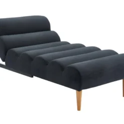 Méridienne Convertible En Tissu CIVAL - Anthracite -Promos Chesteris Boutique canape 298499