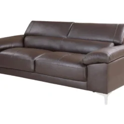 Canapé 3 Places En Cuir SOLANGE - Marron 13 Canapé 3 Places En Cuir SOLANGE - Marron -Promos Chesteris Boutique canape 318311