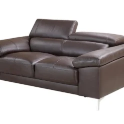 Canapé 2 Places En Cuir SOLANGE - Marron 11 Canapé 2 Places En Cuir SOLANGE - Marron -Promos Chesteris Boutique canape 318321