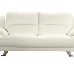 Canapé 3 Places En Simili MUSKO - Ivoire -Promos Chesteris Boutique canape 321843