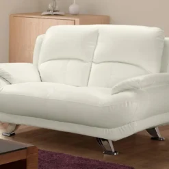 Canapé 2 Places En Simili MUSKO - Ivoire