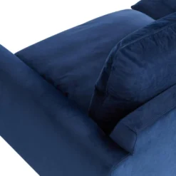 Canapé 3 Places En Velours Bleu Nuit ISENA -Promos Chesteris Boutique canape 3247513