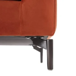 Canapé 3 Places En Velours Terracotta ISENA -Promos Chesteris Boutique canape 3247537