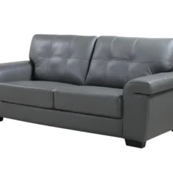 Canapé 3 Places En Cuir HAZEL - Gris 9 Canapé 3 Places En Cuir HAZEL - Gris -Promos Chesteris Boutique canape 328565