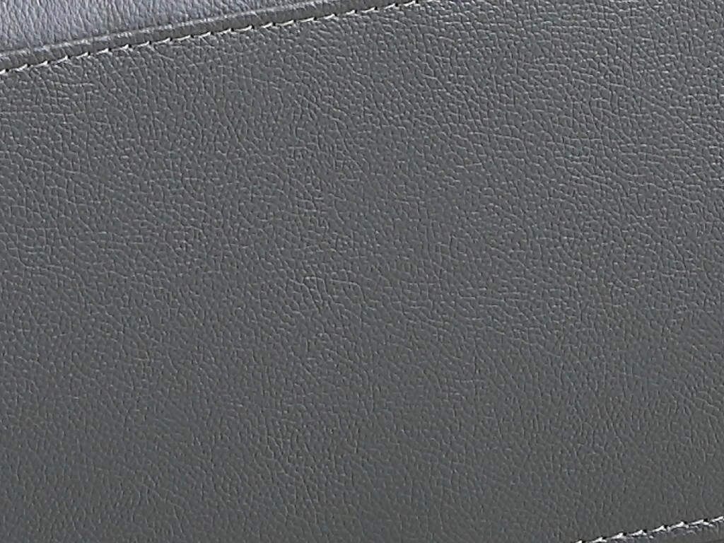 Canapé 3 Places En Cuir HAZEL - Gris 4 Canapé 3 Places En Cuir HAZEL - Gris – Image 4