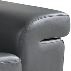 Canapé 3 Places En Cuir HAZEL - Gris 7 Canapé 3 Places En Cuir HAZEL - Gris -Promos Chesteris Boutique canape 328569