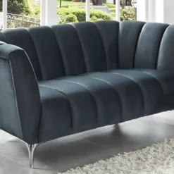 Canapé 3 Places PEGOUM En Velours - Rouge -Promos Chesteris Boutique canape 341303