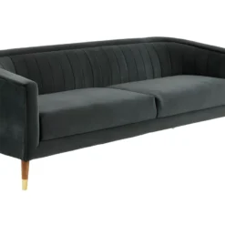 Canapé 3 Places TURPI En Velours - Anthracite 7 Canapé 3 Places TURPI En Velours - Anthracite -Promos Chesteris Boutique canape 342253