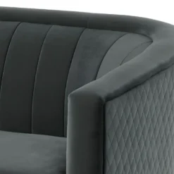 Canapé 3 Places TURPI En Velours - Anthracite 8 Canapé 3 Places TURPI En Velours - Anthracite -Promos Chesteris Boutique canape 342259