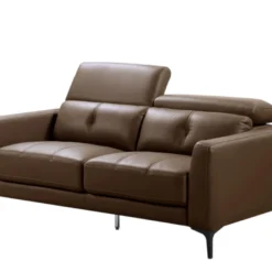 Canapé 3 Places En Cuir JASPER - Marron -Promos Chesteris Boutique canape 358139