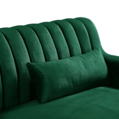 Canapé D'angle MEYREUIL En Velours - Vert Sapin - Angle Gauche -Promos Chesteris Boutique canape 376361