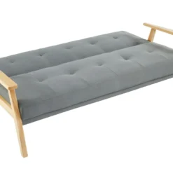 Canapé 3 Places Convertible Clic-clac En Tissu LALY - Gris -Promos Chesteris Boutique canape 377481