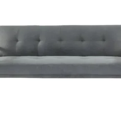 Canapé 3 Places Convertible Clic-clac En Tissu LALY - Gris -Promos Chesteris Boutique canape 377483