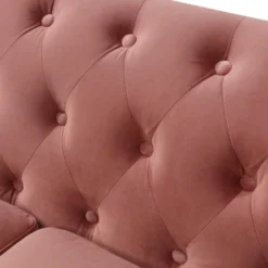 Canapé 2 Places En Velours TURNER - Vieux Rose 11 Canapé 2 Places En Velours TURNER - Vieux Rose -Promos Chesteris Boutique canape 393133